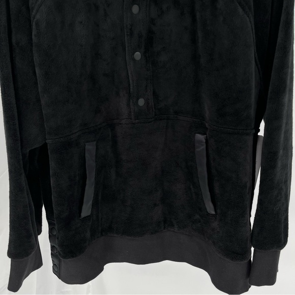 Athleta Women’s NEW Athleta Recover Cozy Snap Front Sweatshirt Size XL Black - Picture 4 of 14